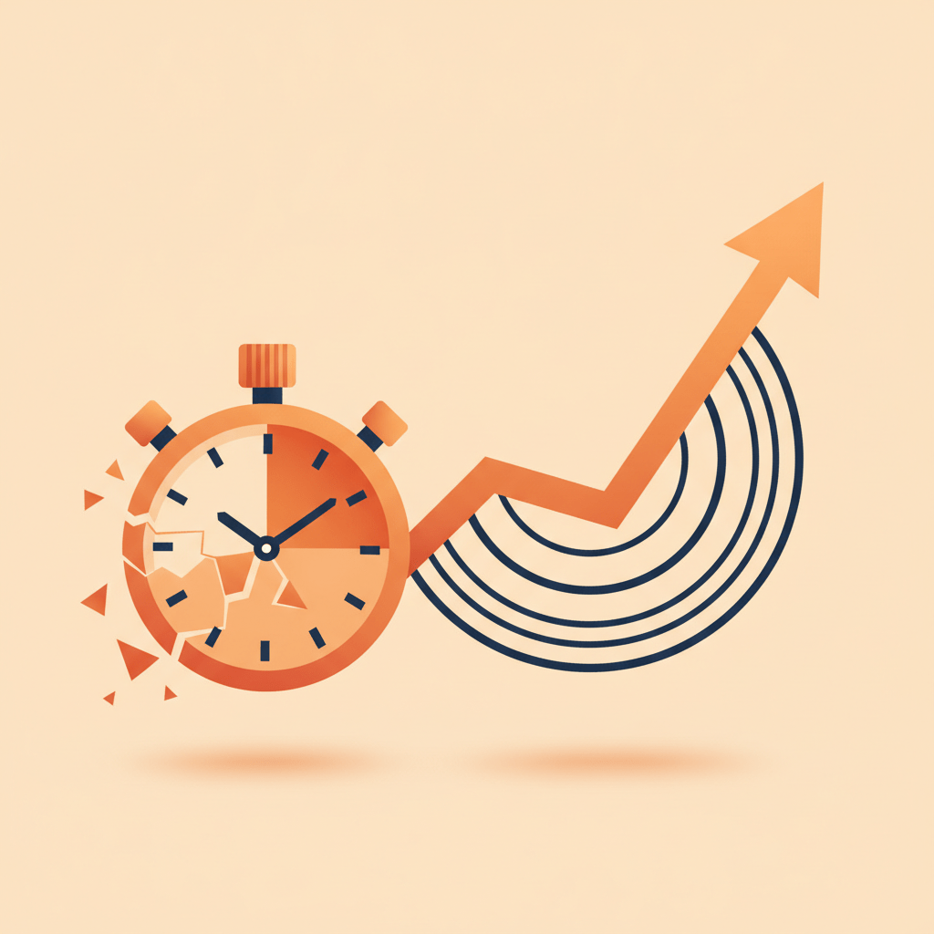 Illustration debunking fast SEO ranking promises